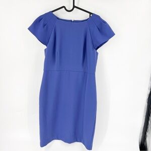 Ann Taylor Royal Blue Midi Sheath Dress